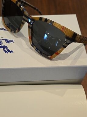 Burberry House Check Plaid Elsa Sunglasses